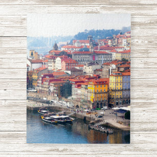 Ribeira and Douro River. Porto, Portugal. Jigsaw Puzzle