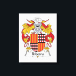 Ribeiro Family Crest Canvas Print<br><div class="desc">Ribeiro Coat of Arms</div>