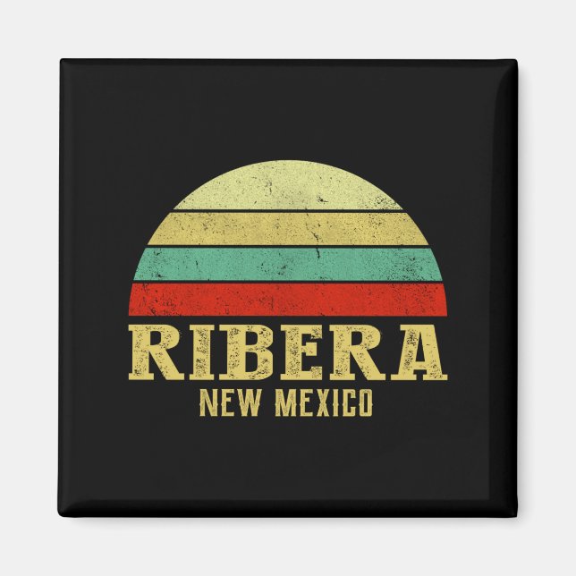 Ribera New Mexico Vintage Retro Sunset _1  Magnet (Front)