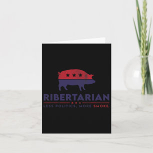 Ribertarian Funny Pitmaster Bbq Meat Smoker Less P Card