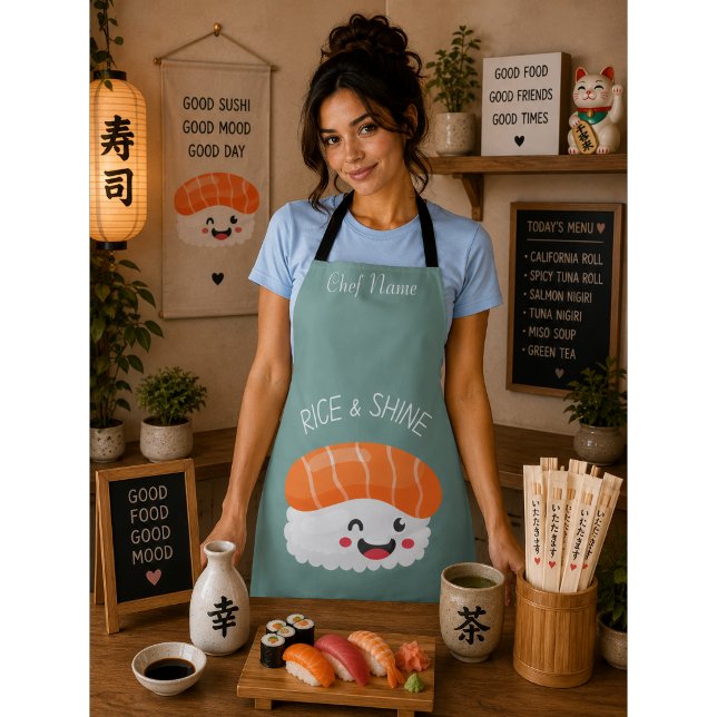 Rice and shine , sushi  apron (Creator Uploaded)