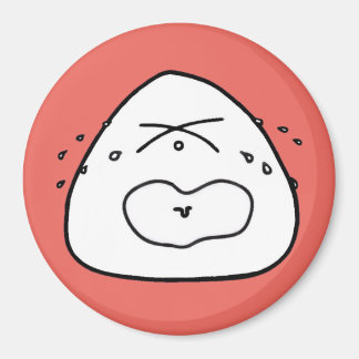 Rice ball face (Red 10) Magnet