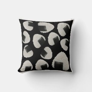 Rice ball pattern throw pillow