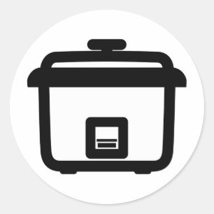 Rice Cooker ~ Japan Style Kitchen Appliance Classic Round Sticker