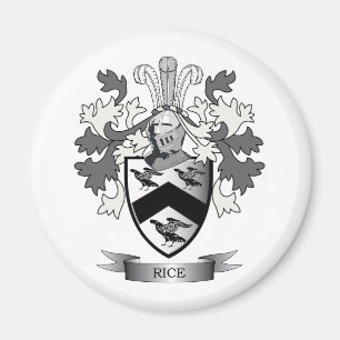 Rice Family Crest Coat of Arms Magnet