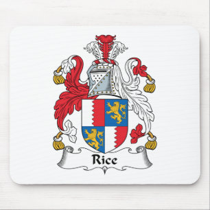 Rice Family Crest Mouse Pad