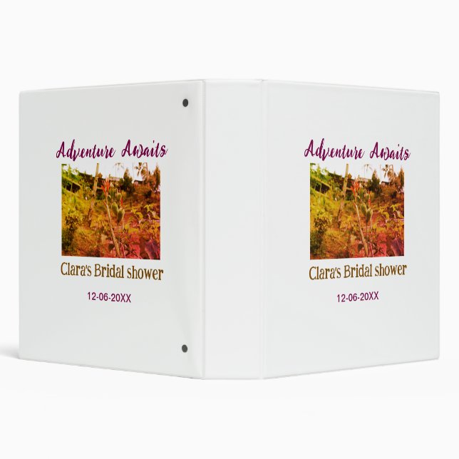 Rice fields adventure awaits bridal shower name fa binder (Background)