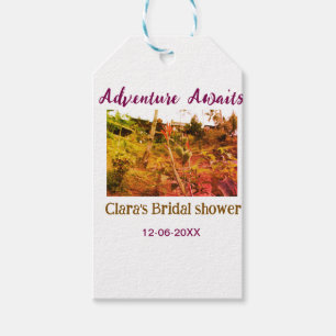 Rice fields adventure awaits bridal shower name fa gift tags