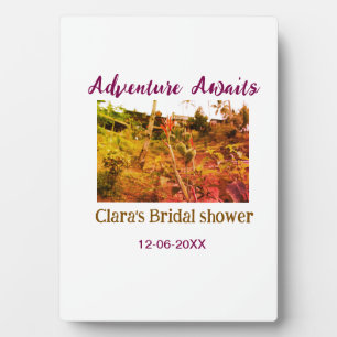 Rice fields adventure awaits bridal shower name fa plaque