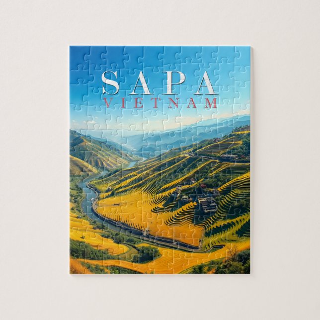 Rice fields in Sapa, Vietnam  Jigsaw Puzzle (Vertical)