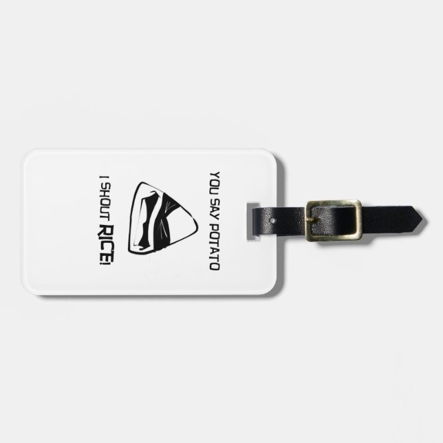 Rice Musubi Luggage Tag (Front Horizontal)