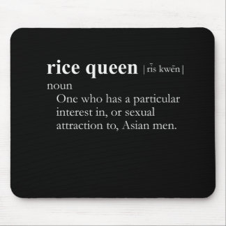 RICE QUEEN (definition) Mouse Pad