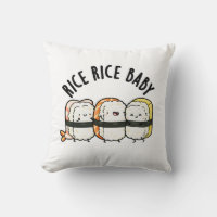 Rice Rice Baby Funny Sushi Food Pun 