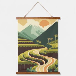 Rice Terraces Hanging Tapestry