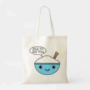 Rice to See You Tote Bag