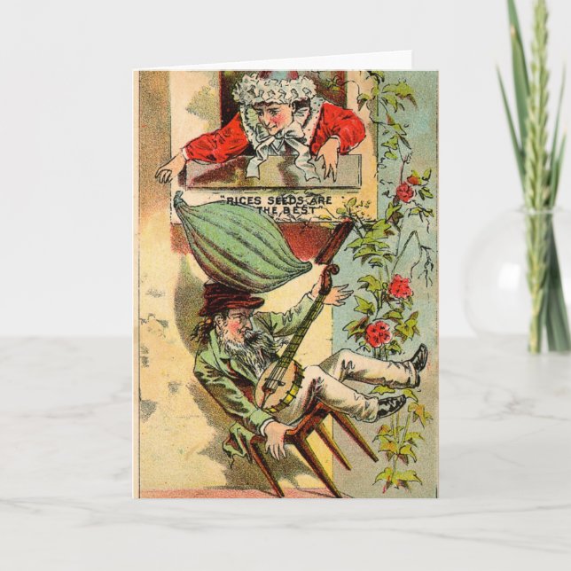 Rices Seeds Vintage Ad Card (Front)