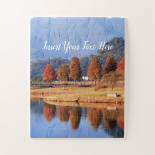 Rich Autumn Colour   Taiwan Landscape   Red Autumn Jigsaw Puzzle