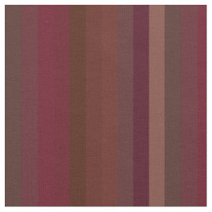 Rich Berry & Chocolate Vertical Stripes Fabric