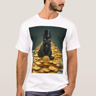 Rich Bitcoin Cat  T-Shirt