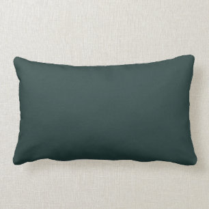 Rich Black Solid Plain Colour Lumbar Pillow