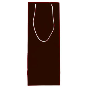 Rich Brown colour background Customizable Wine Gift Bag