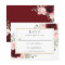 Rich Burgundy Blush Pink Roses Floral Wedding  