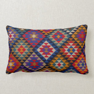 Rich Coloured Indian Pattern Lumbar Pillow