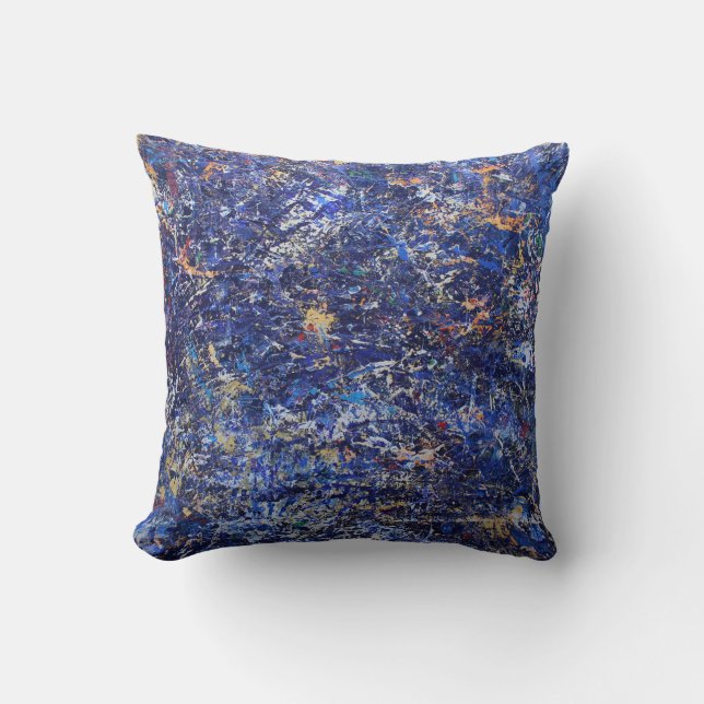 Rich Colourful Texture Pillow! Throw Pillow (Front)