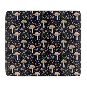 Rich Dark Fungi Gothic Jewel Tone Kitchen Gift Cutting Board