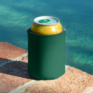 Rich Dark Green Can Cooler