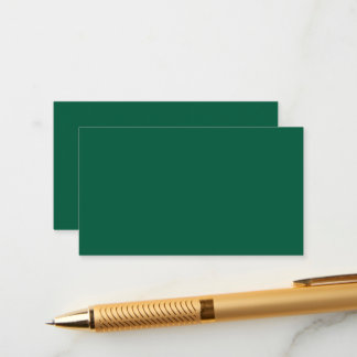 Rich Dark Green Enclosure Cards