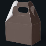 Rich Espresso Favor Box<br><div class="desc">☕ Rich Espresso A bold and grounding shade, Rich Espresso draws its warmth from the deep richness of freshly brewed coffee. This luxurious brown sits at the intersection of comfort and sophistication—dark enough to anchor a design, yet warm enough to invite curiosity. Colour Meaning & Mood: Often associated with strength,...</div>