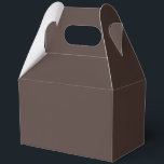 Rich Espresso Favor Box<br><div class="desc">☕ Rich Espresso A bold and grounding shade, Rich Espresso draws its warmth from the deep richness of freshly brewed coffee. This luxurious brown sits at the intersection of comfort and sophistication—dark enough to anchor a design, yet warm enough to invite curiosity. Colour Meaning & Mood: Often associated with strength,...</div>