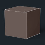Rich Espresso Favor Box<br><div class="desc">☕ Rich Espresso A bold and grounding shade, Rich Espresso draws its warmth from the deep richness of freshly brewed coffee. This luxurious brown sits at the intersection of comfort and sophistication—dark enough to anchor a design, yet warm enough to invite curiosity. Colour Meaning & Mood: Often associated with strength,...</div>