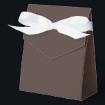 Rich Espresso Favor Box<br><div class="desc">☕ Rich Espresso A bold and grounding shade, Rich Espresso draws its warmth from the deep richness of freshly brewed coffee. This luxurious brown sits at the intersection of comfort and sophistication—dark enough to anchor a design, yet warm enough to invite curiosity. Colour Meaning & Mood: Often associated with strength,...</div>