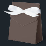 Rich Espresso Favor Box<br><div class="desc">☕ Rich Espresso A bold and grounding shade, Rich Espresso draws its warmth from the deep richness of freshly brewed coffee. This luxurious brown sits at the intersection of comfort and sophistication—dark enough to anchor a design, yet warm enough to invite curiosity. Colour Meaning & Mood: Often associated with strength,...</div>