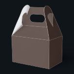 Rich Espresso Favor Box<br><div class="desc">☕ Rich Espresso A bold and grounding shade, Rich Espresso draws its warmth from the deep richness of freshly brewed coffee. This luxurious brown sits at the intersection of comfort and sophistication—dark enough to anchor a design, yet warm enough to invite curiosity. Colour Meaning & Mood: Often associated with strength,...</div>