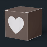 Rich Espresso Favor Box<br><div class="desc">☕ Rich Espresso A bold and grounding shade, Rich Espresso draws its warmth from the deep richness of freshly brewed coffee. This luxurious brown sits at the intersection of comfort and sophistication—dark enough to anchor a design, yet warm enough to invite curiosity. Colour Meaning & Mood: Often associated with strength,...</div>