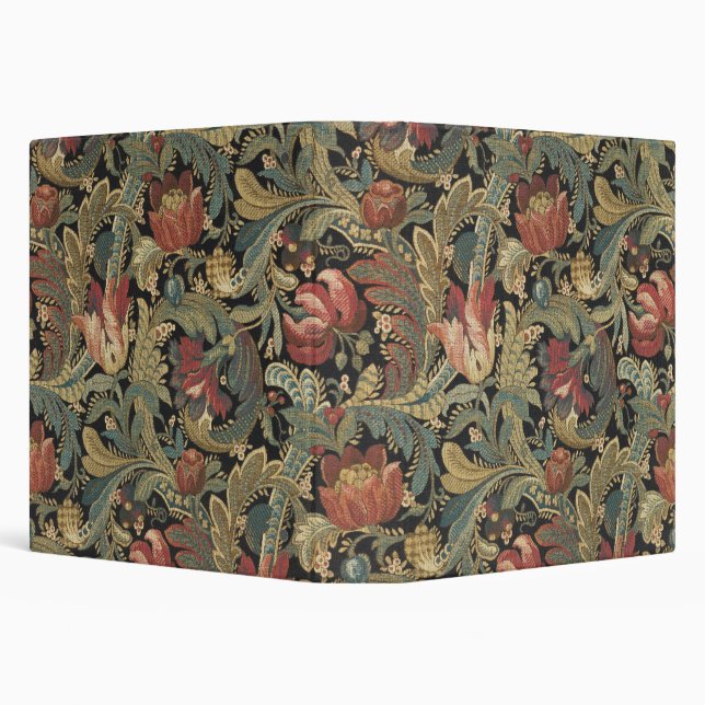 Rich Floral Tapestry Brocade Antique Classic Binder (Background)