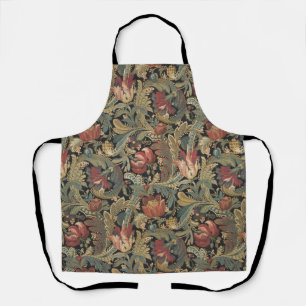 Rich Floral Tapestry Brocade Antique Victorian Apron