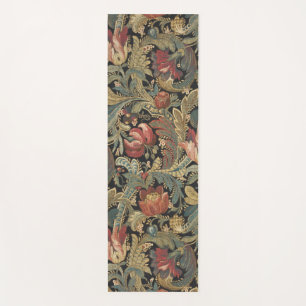 Rich Floral Tapestry Brocade Antique Victorian Yoga Mat