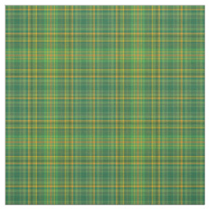 Rich Green Tartan (Plaid) Custom Fabric