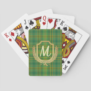 Rich Green Tartan (Plaid) Custom Playing Cards