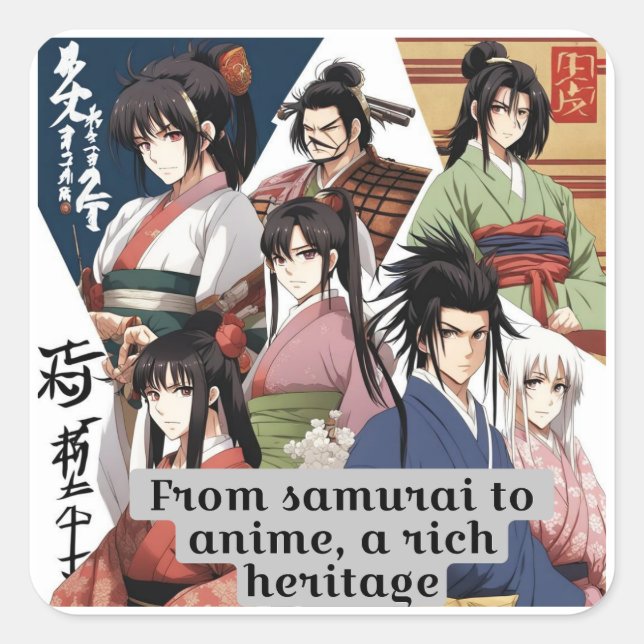 Rich Heritage Of Japan Square Sticker (Front)