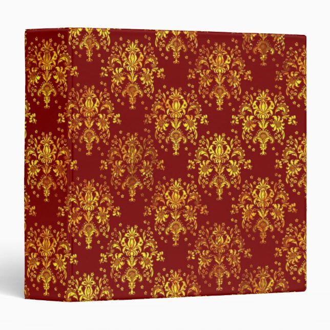 Rich Holiday Damask Binder (Front/Spine)
