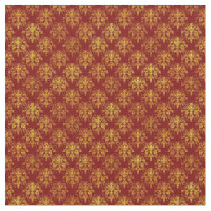 Rich Holiday Damask Fabric
