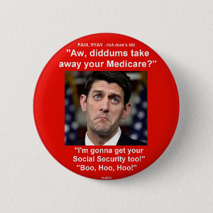 RICH MAN'S KID - Button