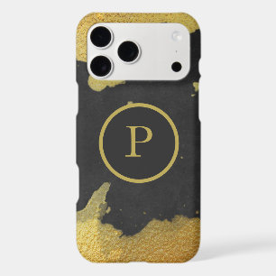 *~* Rich Monogram Gold & Black Chalkboard
