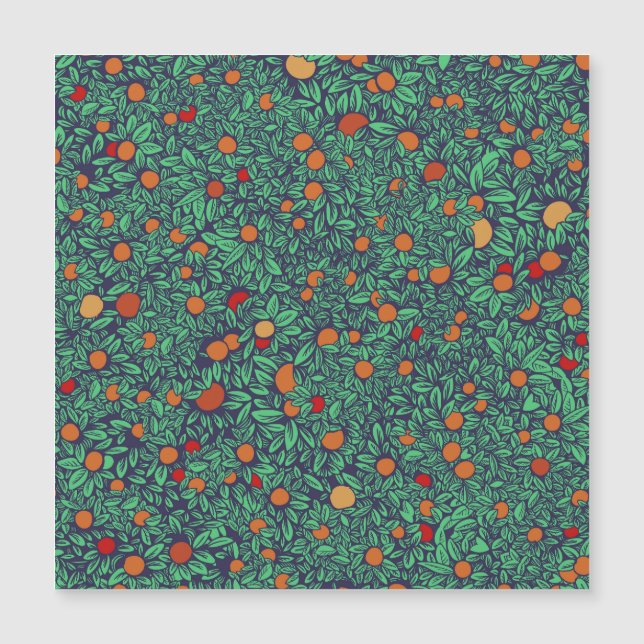 Rich Orchard: Vintage Tree Pattern. (Front)