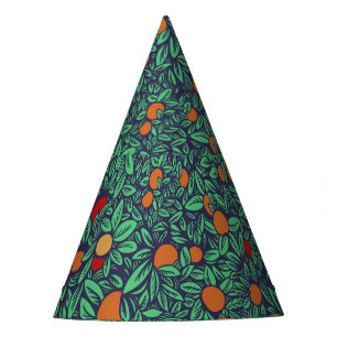 Rich Orchard: Vintage Tree Pattern. Party Hat